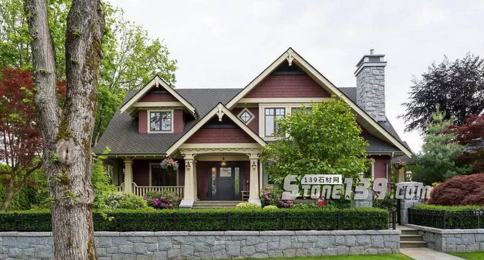 石材別墅大門 庭院石材大門柱實(shí)例拍攝欣賞 別墅庭院大門石材