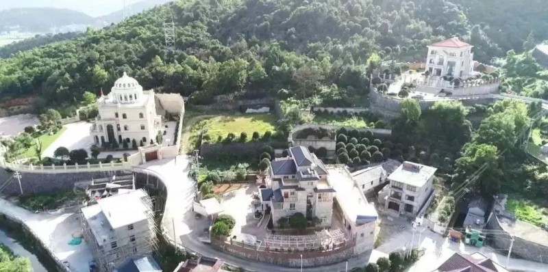 浙江溫州全石材別墅造價上億,卻因違建被拆除