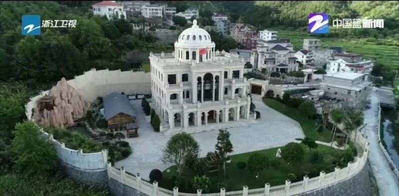 浙江溫州全石材別墅造價上億,卻因違建被拆除