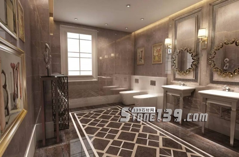 全屋石材定制,量身打造豪華別墅浴室