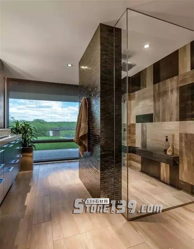 衛生間裝石材要這樣用 干濕分離效果好