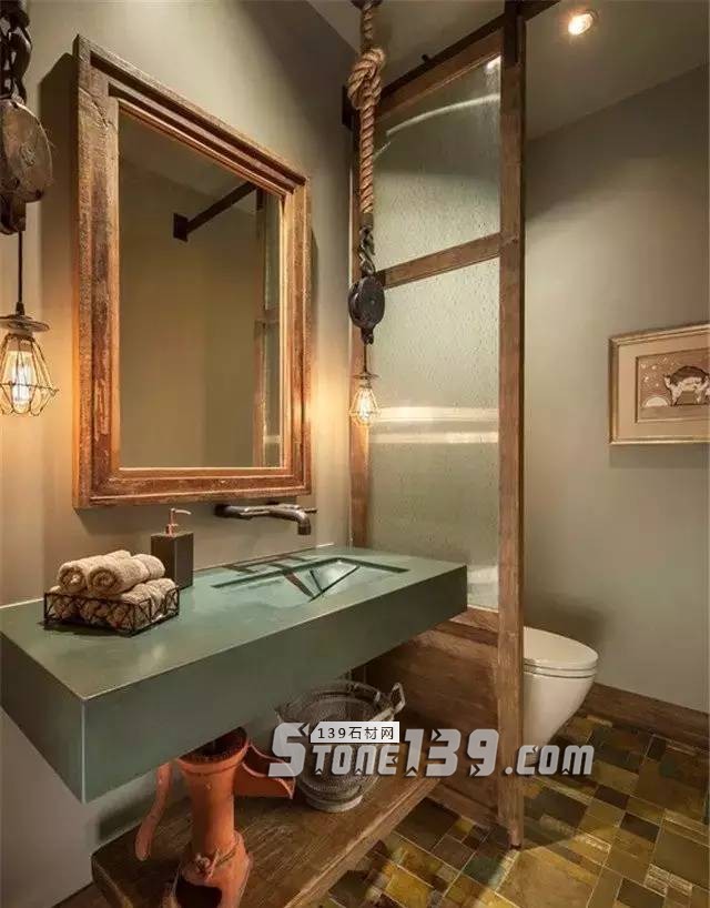 衛生間裝石材要這樣用 干濕分離效果好