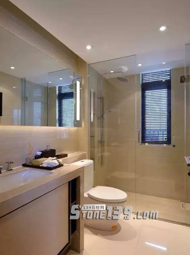 衛生間裝石材要這樣用 干濕分離效果好