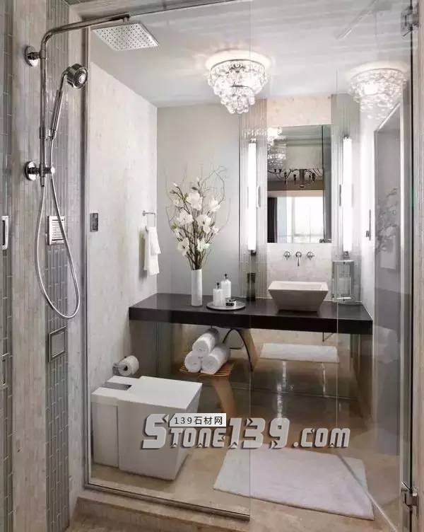 衛生間裝石材要這樣用 干濕分離效果好