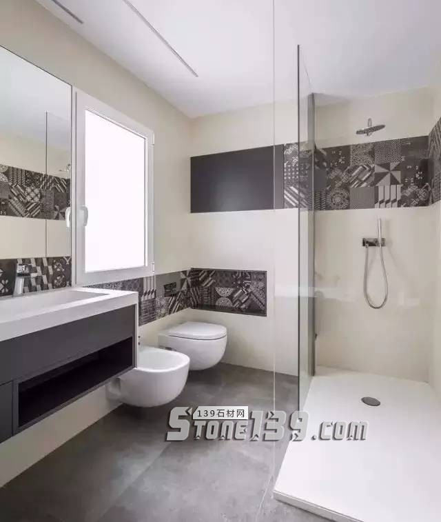 衛生間裝石材要這樣用 干濕分離效果好