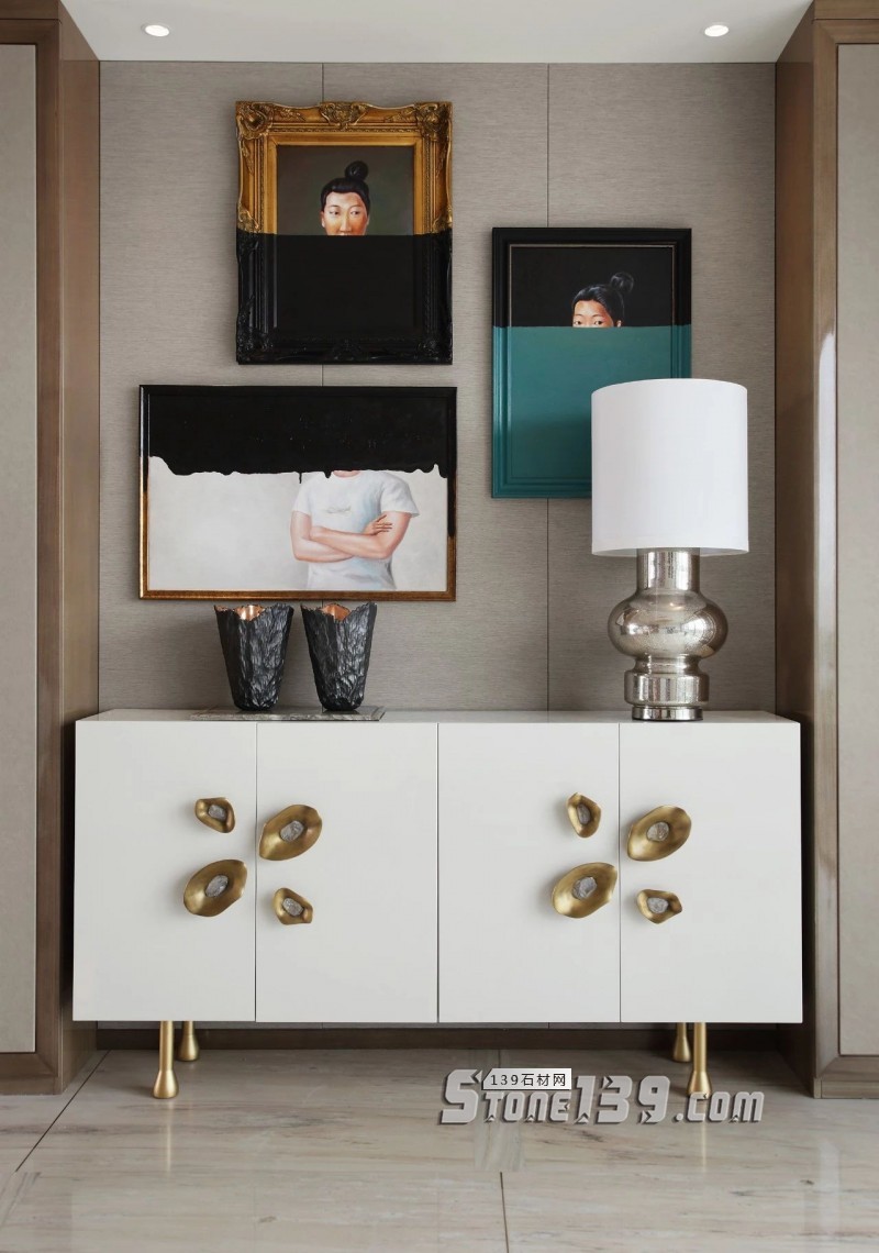 淺色大理石+黃銅,輕奢別墅裝飾 有質感有品味的生活