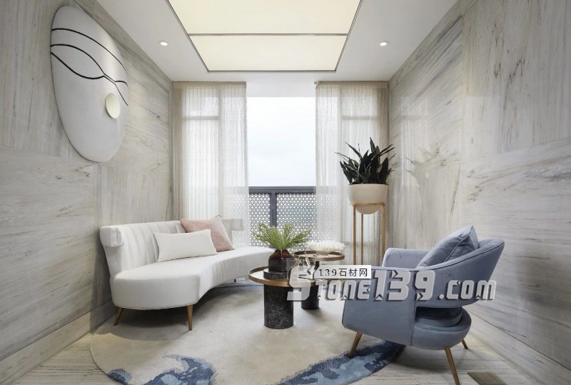 淺色大理石+黃銅,輕奢別墅裝飾 有質感有品味的生活