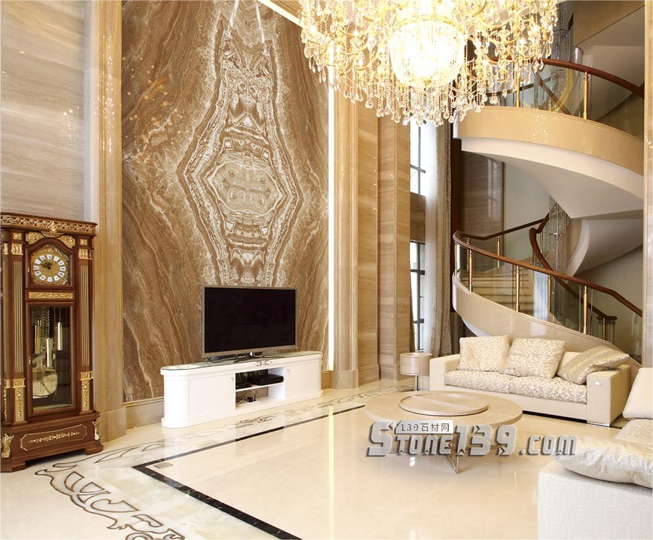 孔雀玉大理石介紹 孔雀玉透光大理石