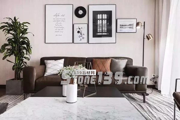 大理石+金屬，輕奢風的最佳cp