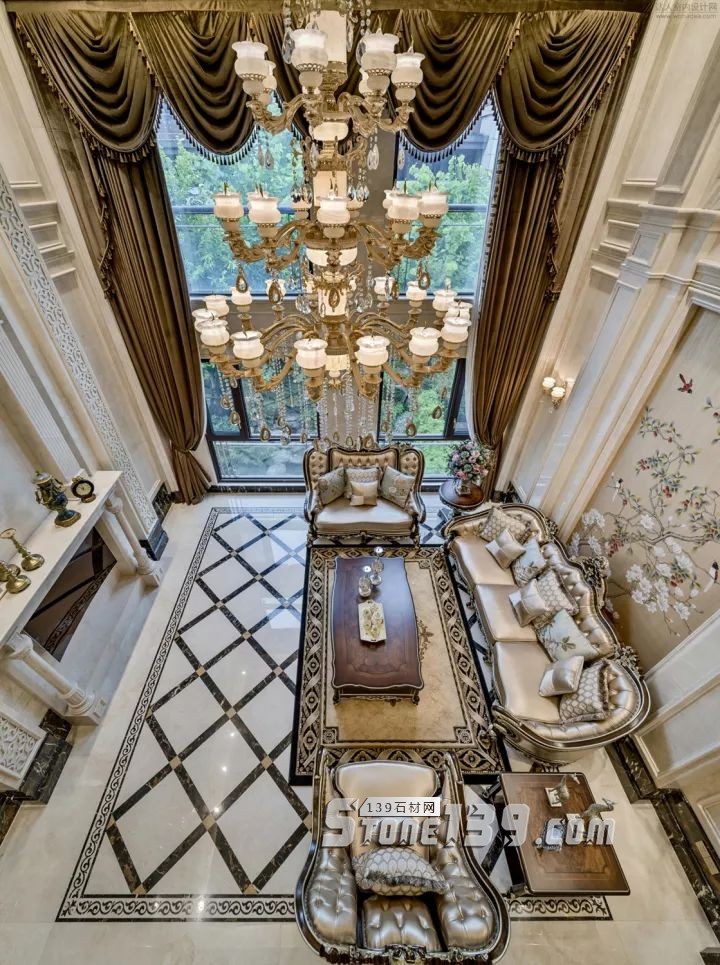英倫風貴族氣派大理石裝飾的客廳