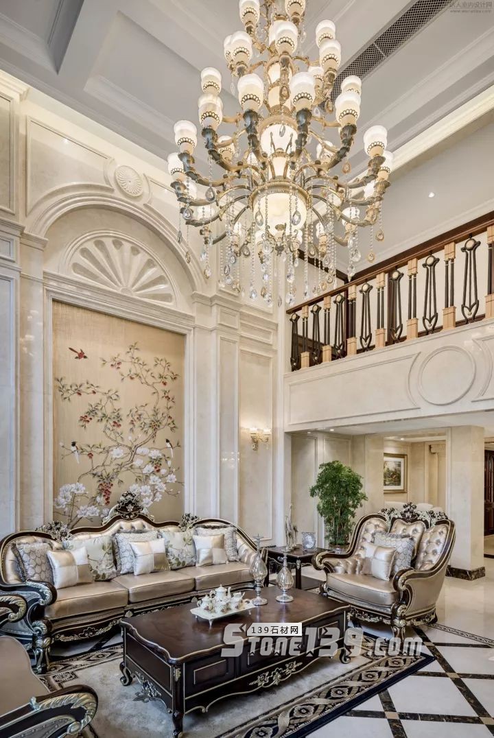 英倫風貴族氣派大理石裝飾的客廳