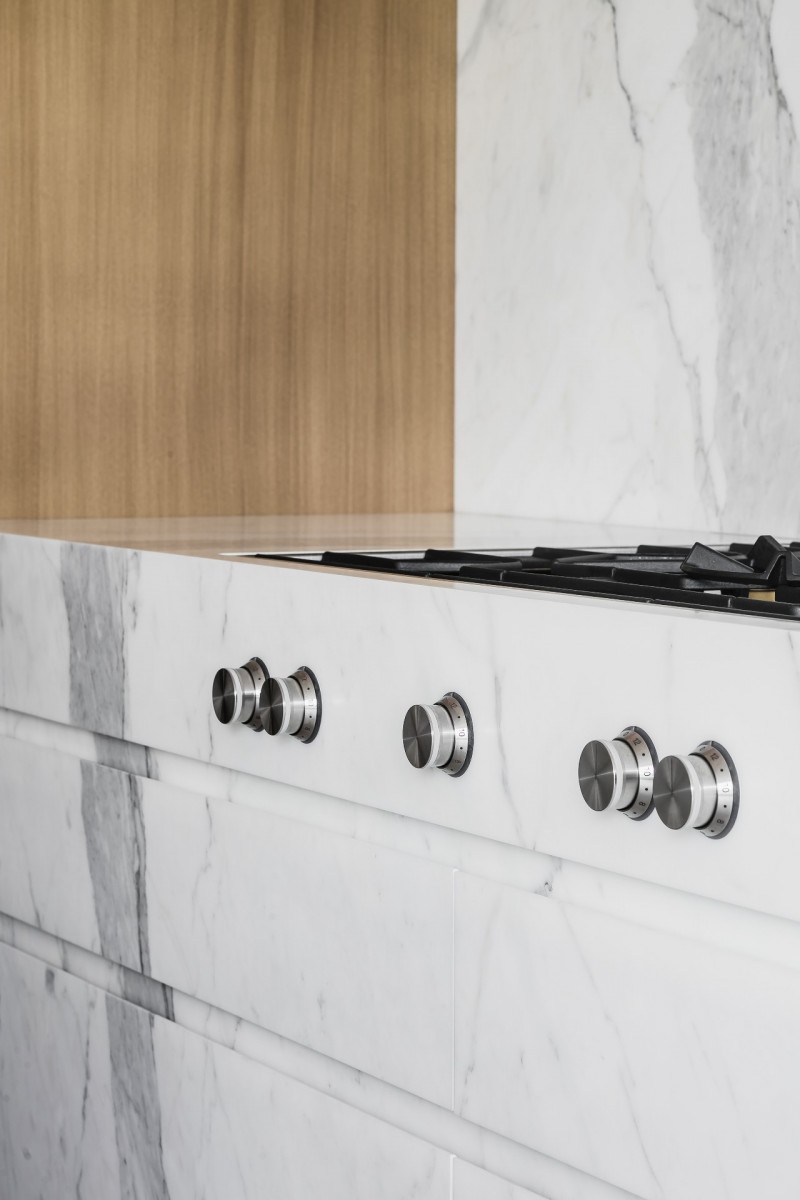 大理石裝飾的室內空間 黑白灰色經典國際范