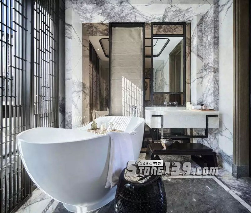 廚衛空間的大理石裝飾設計欣賞