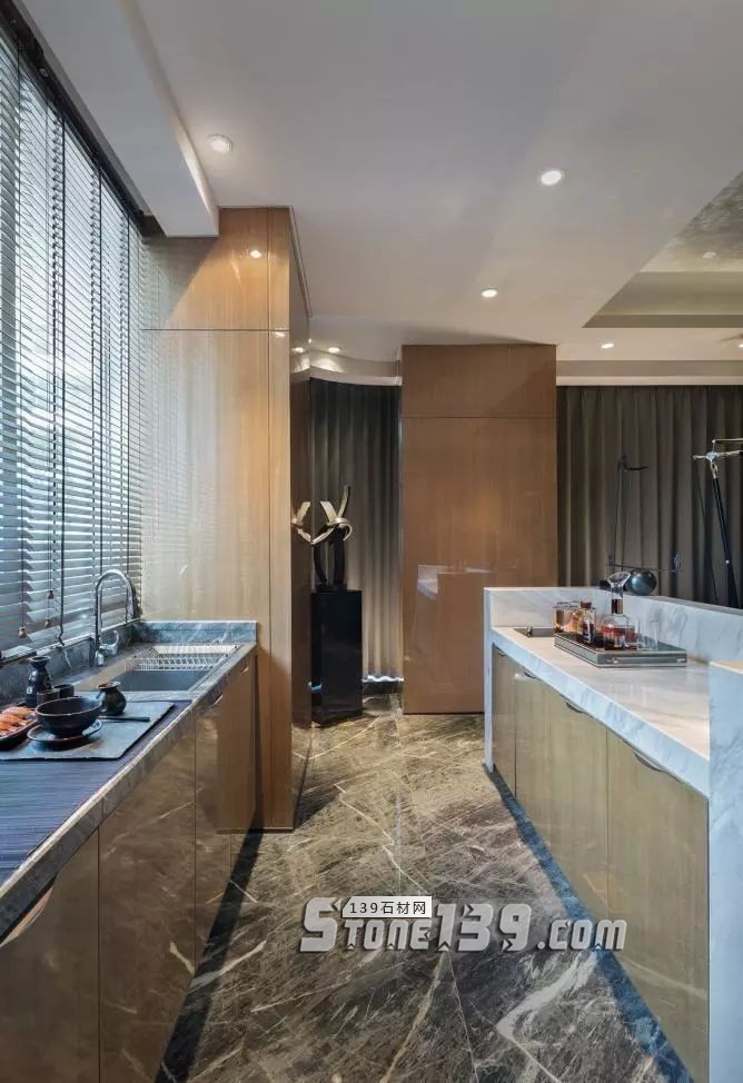 廚衛空間的大理石裝飾設計欣賞