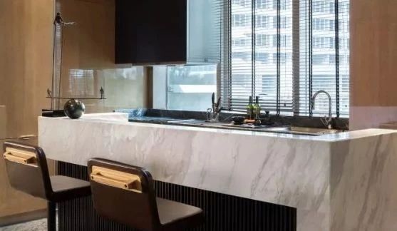 廚衛空間的大理石裝飾設計欣賞