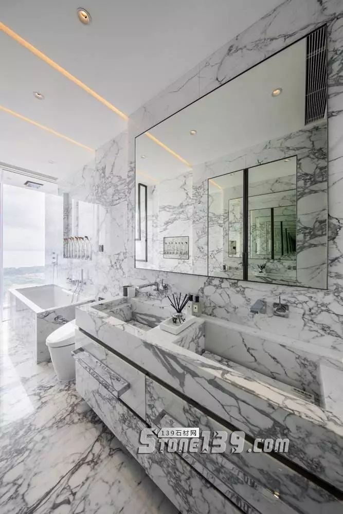 廚衛空間的大理石裝飾設計欣賞