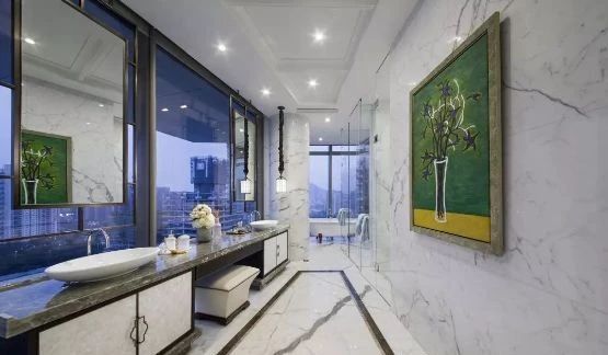 廚衛空間的大理石裝飾設計欣賞