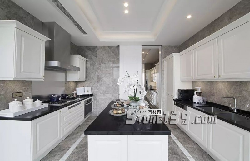 廚衛空間的大理石裝飾設計欣賞