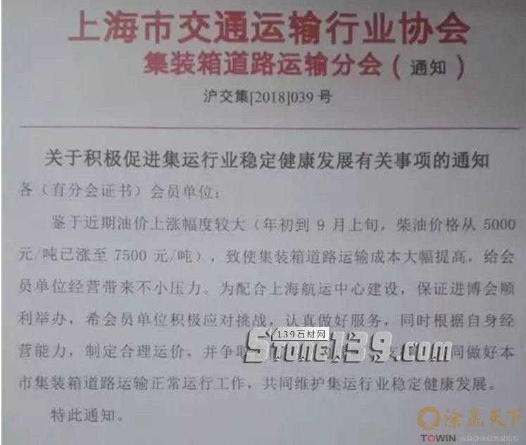 油價進入“8元時代”，物流漲價10%，天然液化氣漲價，要定石材就要盡快