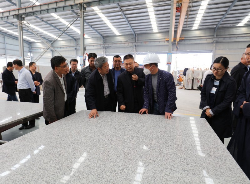 湖北黃岡政協委員蒞臨中部(麻城)石材循環經濟產業園調研!