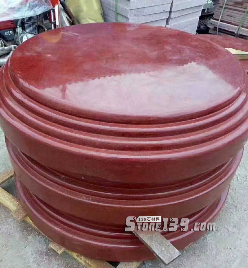 四川雅安天虹石材廠主營雅蒙黑、滎經(jīng)紅（中國紅）、紫檀木紋、漢白玉