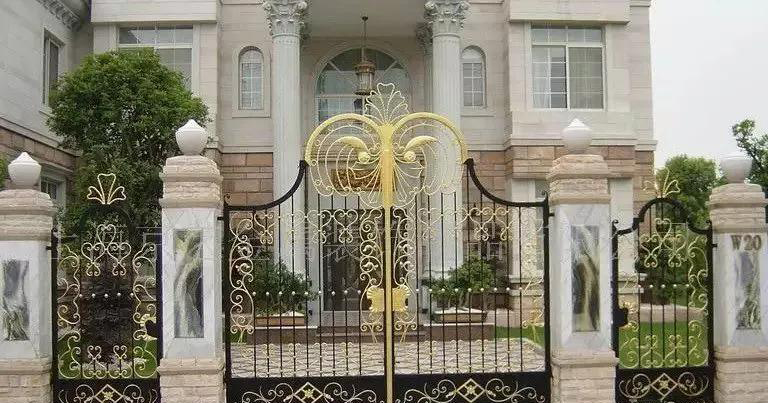 洋房別墅門柱裝飾應用合集欣賞【多圖】 洋房別墅石材庭院門柱