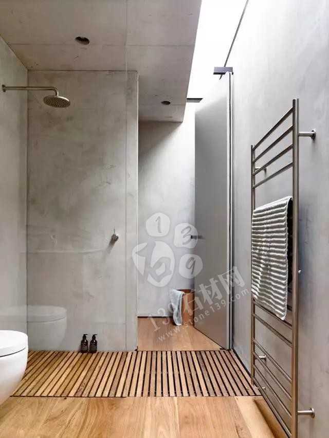 實體墻式衛(wèi)生間裝飾大理石案例