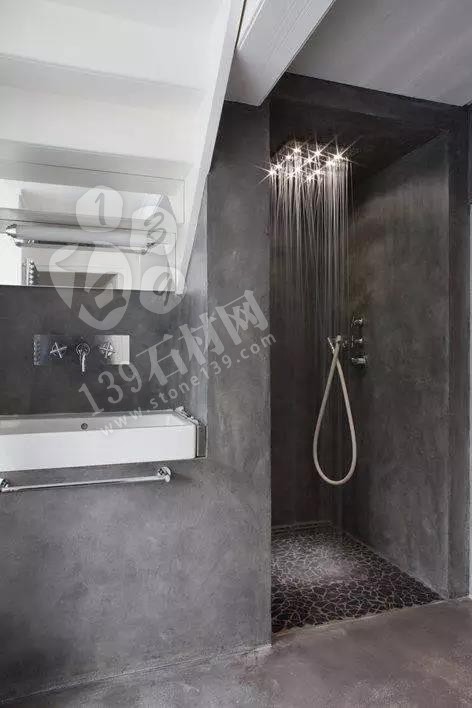 實體墻式衛(wèi)生間裝飾大理石案例