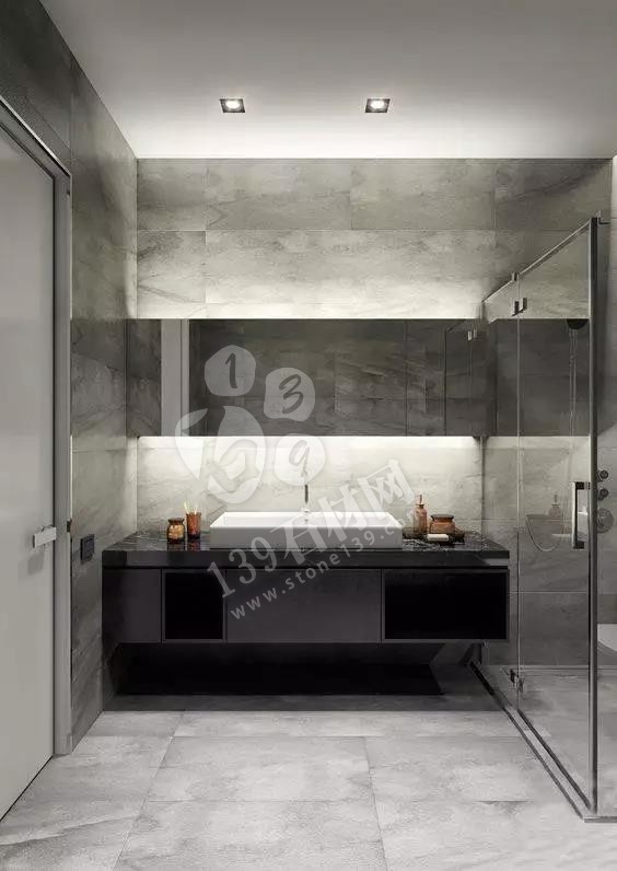 獨立式衛(wèi)生間裝飾大理石案例