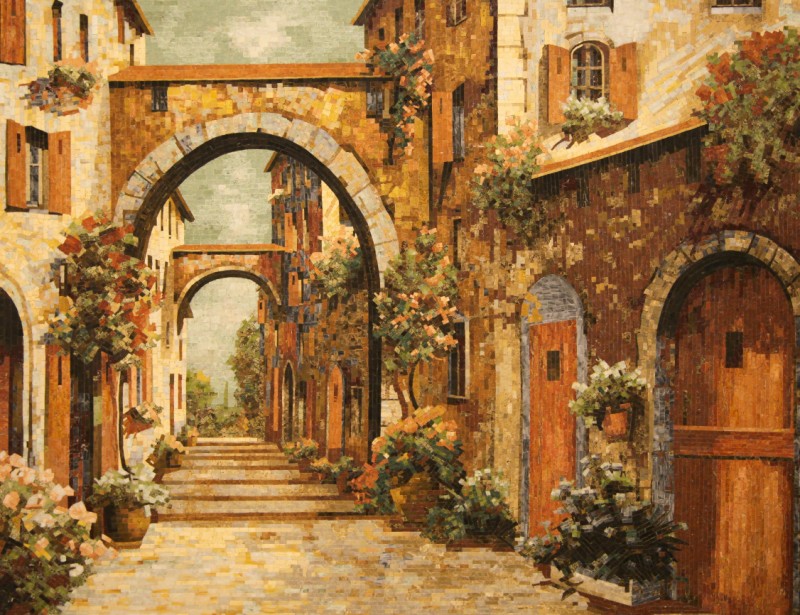 石材馬賽克的藝術魅力