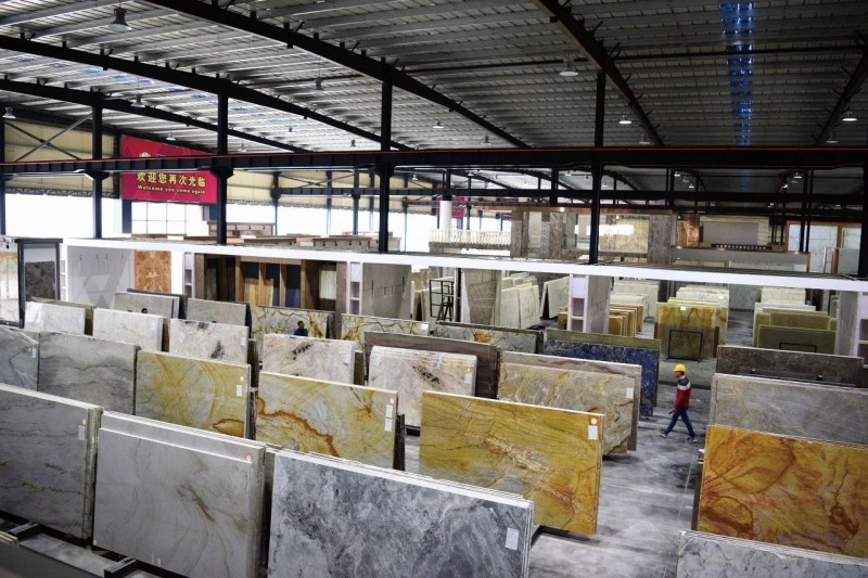 【新景石業】印象石畫館告訴你一個石材背景墻大賣的秘密