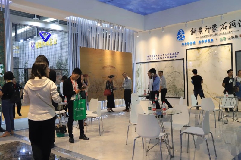 【新景石業】印象石畫館告訴你一個石材背景墻大賣的秘密