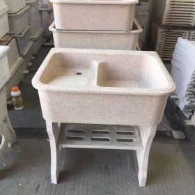 石英石（人造石）一體洗衣池批發