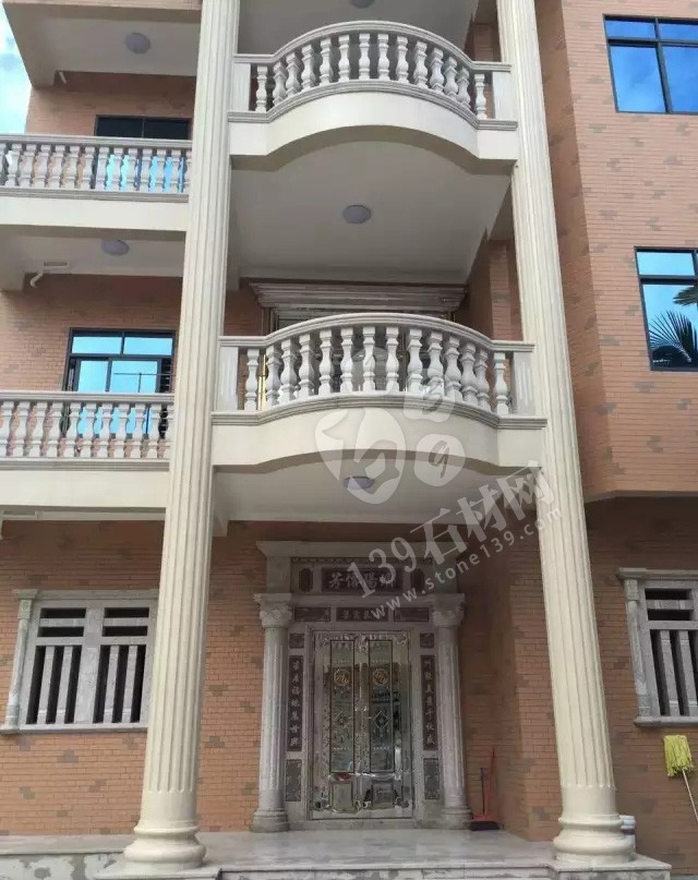 福建閩南地區鄉村自建房大門石材案例欣賞