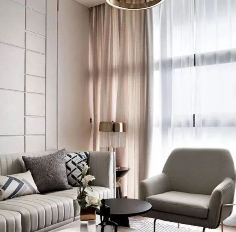 長沙綠白黑大理石設計裝飾案例