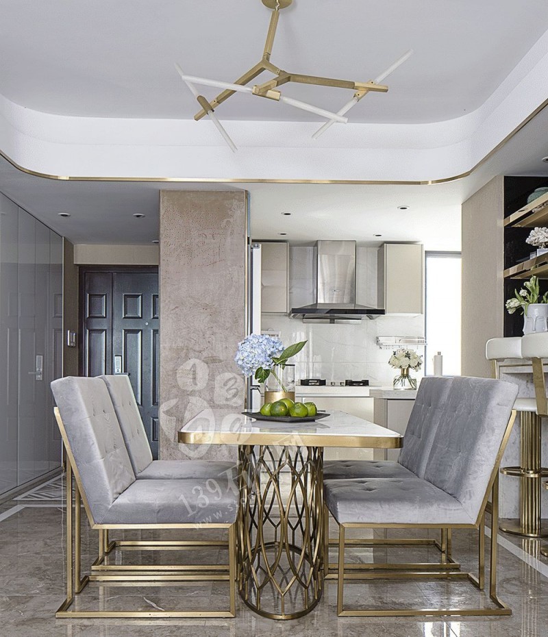 黃銅與大理石的組合 打造家居時尚