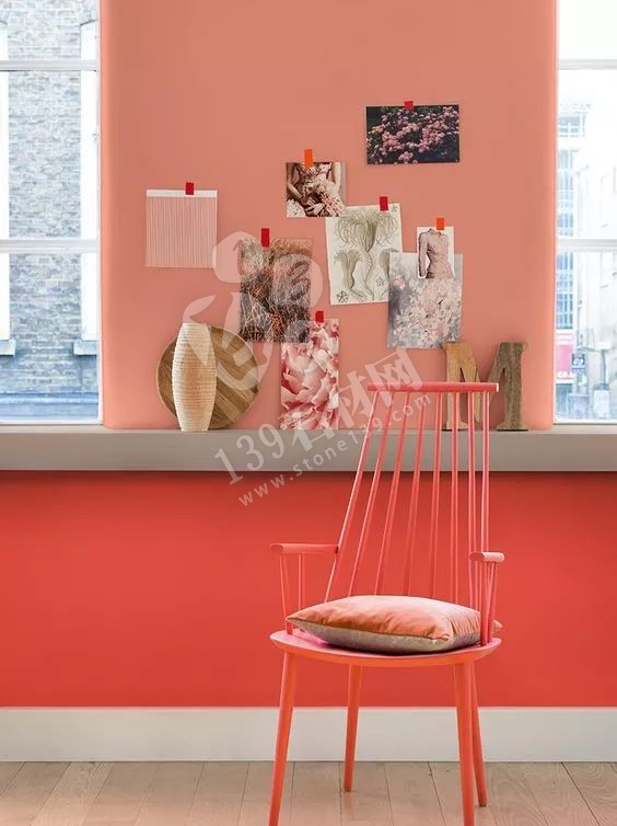 2019年流行的“珊瑚橘”主打色調