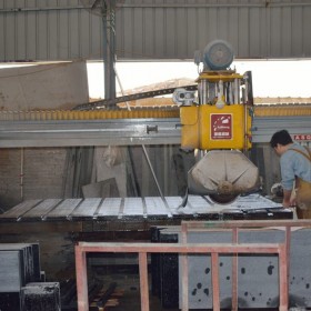 紅外線切邊加工花崗巖 黑金沙 英國棕