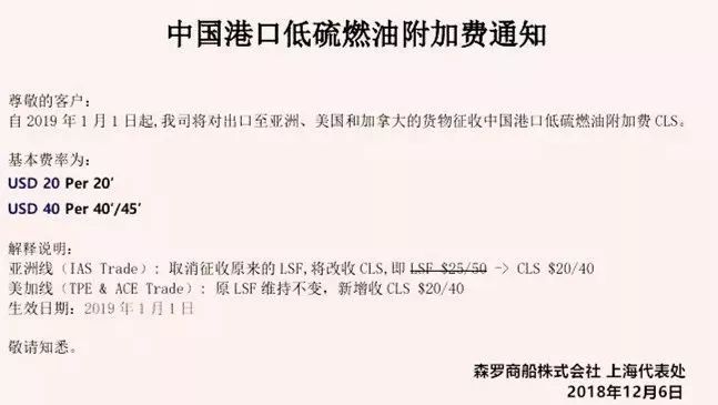 石材進出口|1月1日起,全國口岸將統一征收低硫燃油附加費!