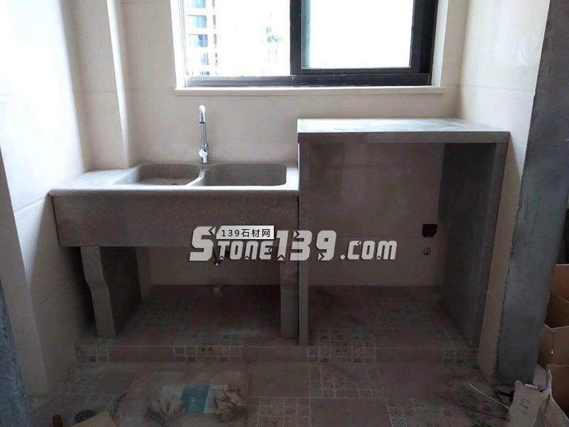 花崗巖(石材)一體洗衣池的尺寸標準 花崗巖非原標洗衣池 定制洗衣池