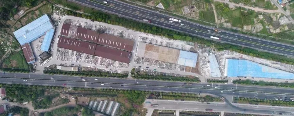 浙江新昌縣盛大石材市場違規被拆除