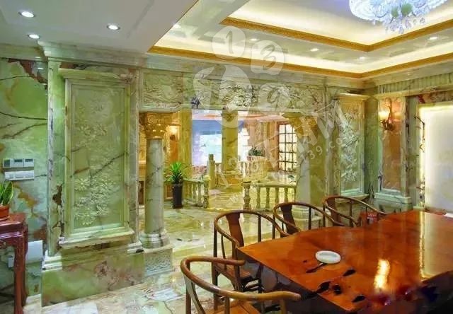 玉石豪宅內部裝飾 百億石材豪宅