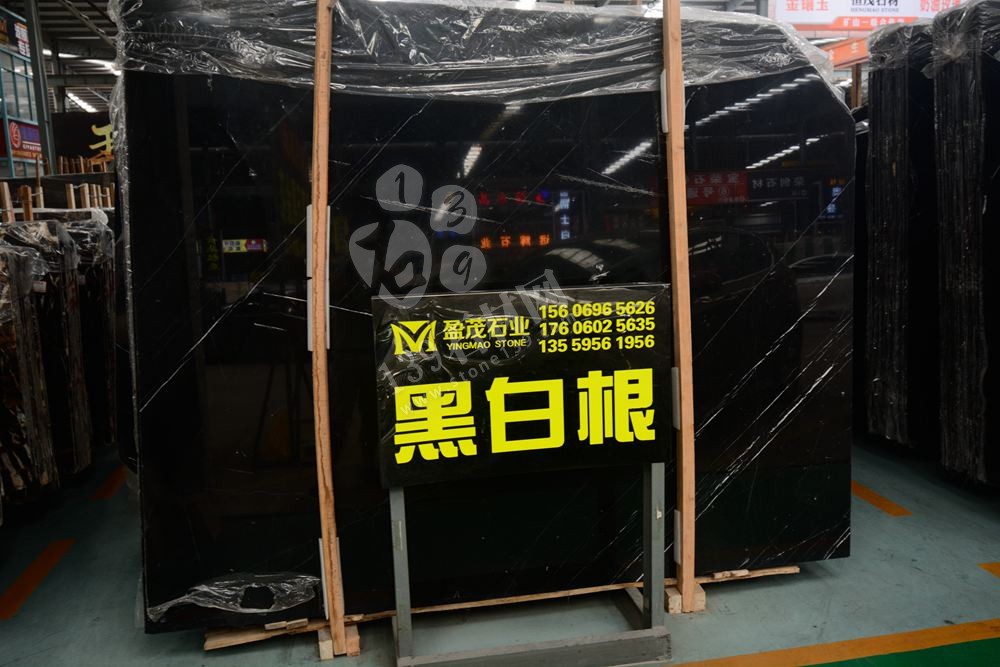 廣西黑白根大理石水頭大板現貨