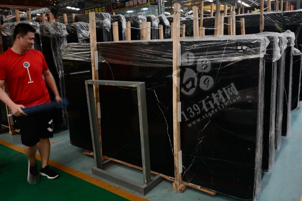 廣西黑白根大理石水頭大板現貨