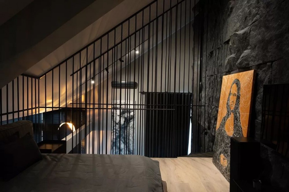 黑色石材自然面背景墻裝飾