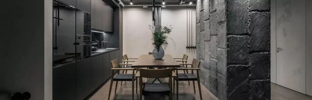 黑色石材自然面背景墻裝飾