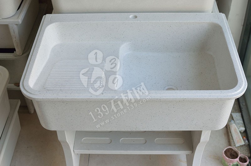 華信石材 石英石洗衣池產品