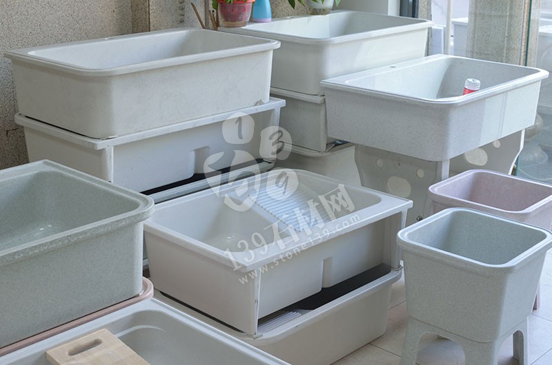 華信石材 石英石洗衣池產品