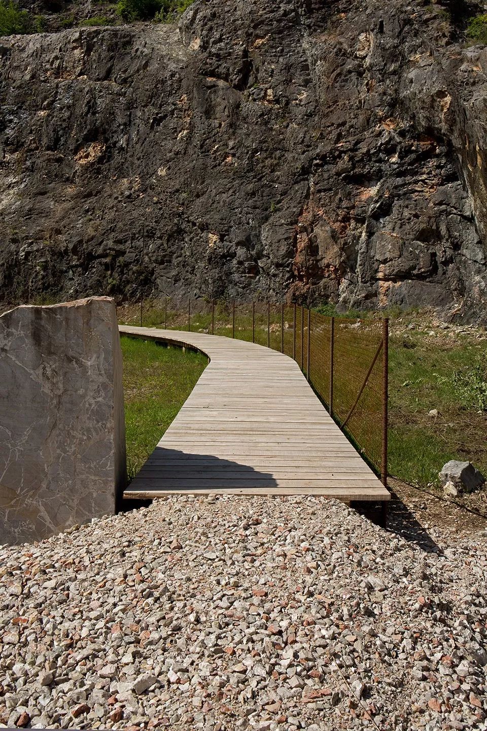 礦山采石場再利用,這座采石場被列入世界文化遺產