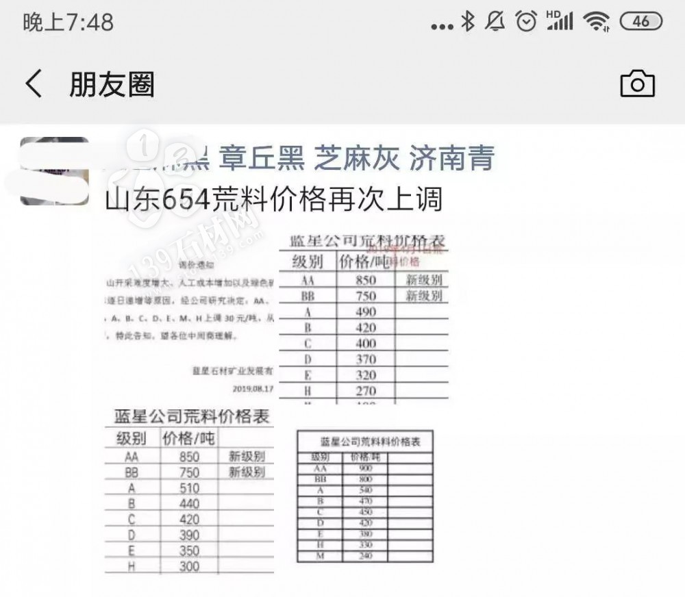 山東芝麻黑（章丘黑）上調30-50元/噸。附最新價格表！
